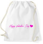 printfashion Happy Valentine's Day 02 - Sportzsák, Tornazsák - Fehér (11666022)