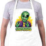 printfashion Űrlény mém - Kötény - Fehér (11861158)