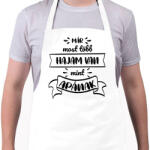 printfashion Már most több hajam van - Kötény - Fehér (7276566)