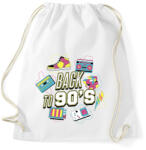 printfashion Back to the 90's - Sportzsák, Tornazsák - Fehér (14151499)