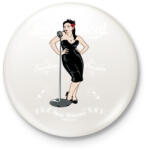 printfashion Jazz & Soul - Kitűző, hűtőmágnes - Fehér (3074449)