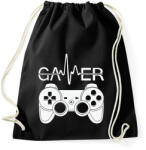 printfashion gamer - Sportzsák, Tornazsák - Fekete (13704186)