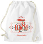 printfashion since-1981-red-black - Sportzsák, Tornazsák - Fehér (530393)