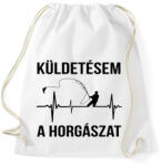 printfashion Küldetésem a horgászat - Sportzsák, Tornazsák - Fehér (971069)