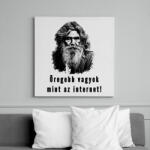printfashion öregebb vagyok mint az internet - Vászonkép - Fehér (6626324)