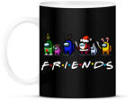 printfashion Among us - Friends - Bögre - Fekete (3939347)