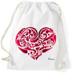 printfashion Szív - Sportzsák, Tornazsák - Fehér (702566)