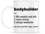 printfashion Bodybuilder jelentése - Bögre - Fehér (8955903)