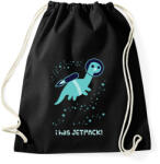 printfashion Asztronauta dinó - Sportzsák, Tornazsák - Fekete (16053857)