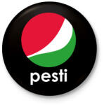 printfashion Pesti - Pepsi - Kitűző, hűtőmágnes - Fekete (7329384)