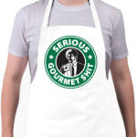 printfashion Sh*tbucks - Kötény - Fehér (4908302)