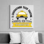 printfashion A legnagyobb taxis vagyok - Vászonkép - Fehér (7559900)