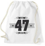 printfashion b-day-47-dark-lightgrey - Sportzsák, Tornazsák - Fehér (512079)