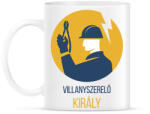 printfashion Villanyszerelő király - Bögre - Fehér (6546176)