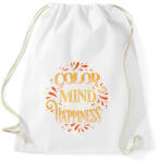 printfashion Színezd ki az elméd jókedvvel - Sportzsák, Tornazsák - Fehér (4609619)