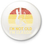 printfashion Basszusgitáros - Kitűző, hűtőmágnes - Fehér (15681249)