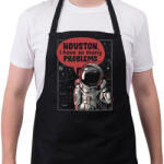 printfashion Houston, baj van - Kötény - Fekete (4935442)