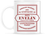 printfashion Nők gyöngye - Névvel, évszámmal - Bögre - Fehér (7150288)