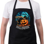 printfashion Halloween tökfej és pók - Kötény - Fekete (5548940)