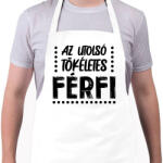 printfashion Az utolsó tökéletes férfi - Kötény - Fehér (7525447)
