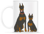 printfashion Doberman kutyák - Bögre - Fehér (13009403)