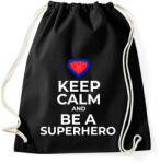 printfashion BE A SUPERHERO - Sportzsák, Tornazsák - Fekete (9979275)