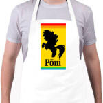 printfashion Póni - Ferrari paródia - Kötény - Fehér (4904267)