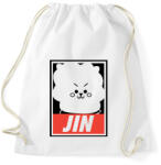 printfashion BTS JIN - Sportzsák, Tornazsák - Fehér (1650570)