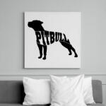 printfashion Pitbull - Vászonkép - Fehér (6625201)