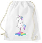 printfashion Unicornis fart RAINBOW - Sportzsák, Tornazsák - Fehér (2442871)