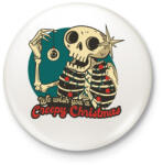 printfashion Creepy Christmas - Kitűző, hűtőmágnes - Fehér (5652388)