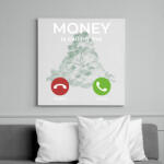 printfashion Money is calling - Vászonkép - Fehér (14270397)