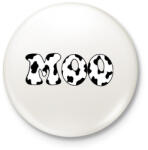 printfashion Moo - Kitűző, hűtőmágnes - Fehér (16149271)