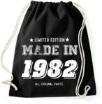 printfashion 1982 - Sportzsák, Tornazsák - Fekete (4050912)