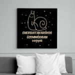 printfashion Csiga üzemmód - Vászonkép - Fekete (13407432)