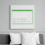 printfashion Fejlesztő mottó - Vászonkép - Fehér (14026490)