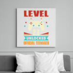 printfashion 23 éves gamer - Vászonkép - Fehér (6626320)