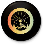 printfashion MOUNTAIN BIKE - Kitűző, hűtőmágnes - Fekete (5013029)