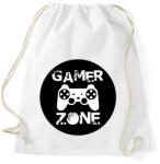 printfashion Gamer zone3 - Sportzsák, Tornazsák - Fehér (13082047)