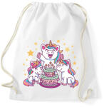 printfashion Unikornis szülinap - Sportzsák, Tornazsák - Fehér (14749707)