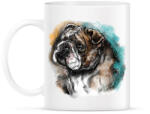 printfashion bulldog watercolor - Bögre - Fehér (5704046)