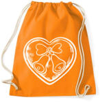 printfashion Karácsonyi csengős szív - Sportzsák, Tornazsák - Narancssárga (5685487)