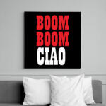 printfashion BOOM BOOM CIAO - Vászonkép - Fekete (6657588)