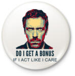 printfashion DR HOUSE - Kitűző, hűtőmágnes - Fehér (3083030)