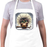 printfashion Kócos bagoly - Kötény - Fehér (15767097)