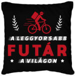 printfashion A leggyorsabb futár - Párnahuzat, Díszpárnahuzat - Fekete (12766700)