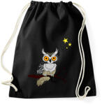 printfashion bagoly - Sportzsák, Tornazsák - Fekete (6033249)