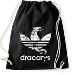 printfashion dracarys fehér - Sportzsák, Tornazsák - Fekete (1589753)