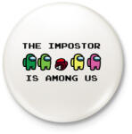 printfashion The impostor is among us - Kitűző, hűtőmágnes - Fehér (3924919)