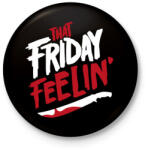 printfashion Péntek 13 - Kitűző, hűtőmágnes - Fekete (3098634)